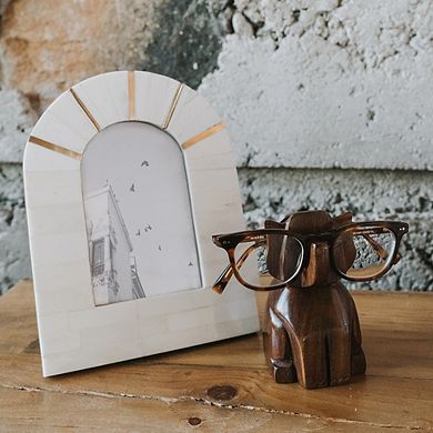 Mukhendu Arch 4x6 Cream Picture Frame - Handcrafted Bone