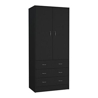 Taly Double Door Armoire Black
