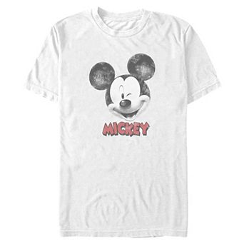 Big & Tall Disney's Mickey Mouse Winking Graphic Tee