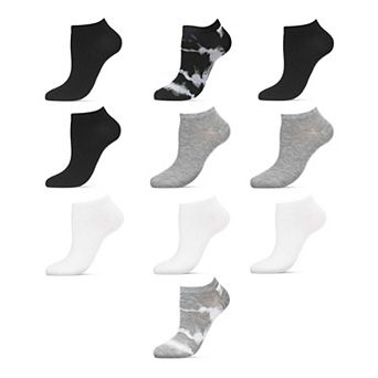 Tie Dye/solid Low-cut 10 Pair Pack
