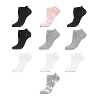 Tie Dye/solid Low-cut 10 Pair Pack