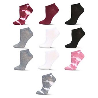 Tie Dye/solid Low-cut 10 Pair Pack