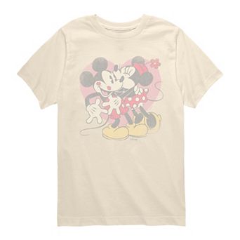 Boys 8-20 Disney's Mickey & Minnie Valentine's Day Heart Distressed Graphic Tee