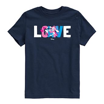 Boys 8-20 Disney's Lilo & Stitch Love Stitch & Angel Graphic Tee