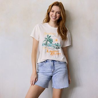 Women's LC Lauren Conrad Boyfriend Graphic Tee