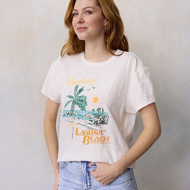 Women's LC Lauren Conrad Boyfriend Graphic Tee
