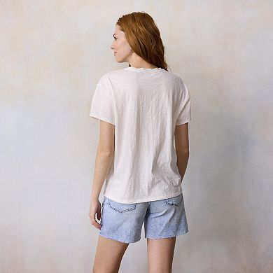 Women's LC Lauren Conrad Boyfriend Graphic Tee