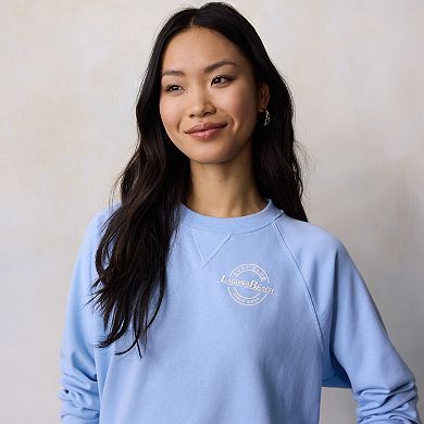 Women's LC Lauren Conrad Laguna Beach Surf Club Graphic Sweatshirt