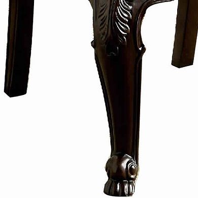 Classic Style Transitional Arm Chair, Cherry Brown