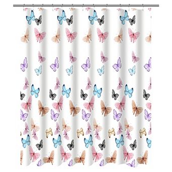 Popular Bath 14 pc Butterfly Shower Curtain Set