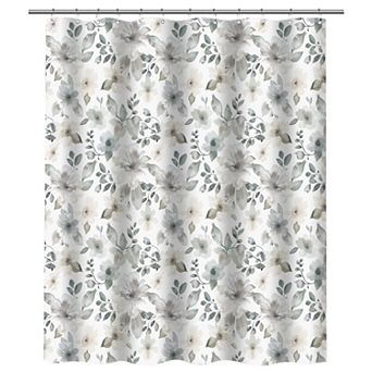 Popular Bath Subtle Floral 14 pc Shower Curtain Set
