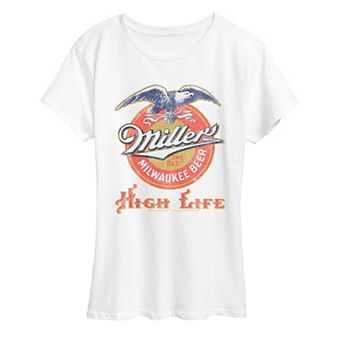 Women's Miller High Life Vintage Eagle Logo Graphic Tee