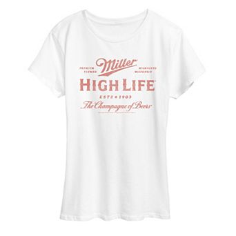 Women's Miller High Life Distressed Graphic Tee