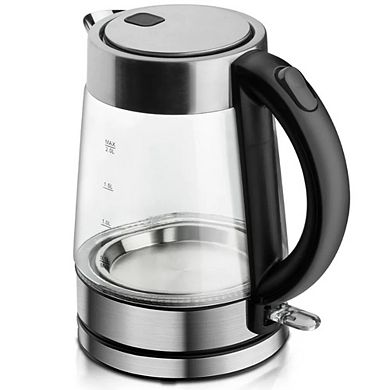 1.7L Electric Kettle, Speed-Boil Glass Electric Water Boiler 1500W Tea Heater, Auto Shut-Off