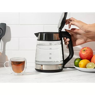 1.7L Electric Kettle, Speed-Boil Glass Electric Water Boiler 1500W Tea Heater, Auto Shut-Off