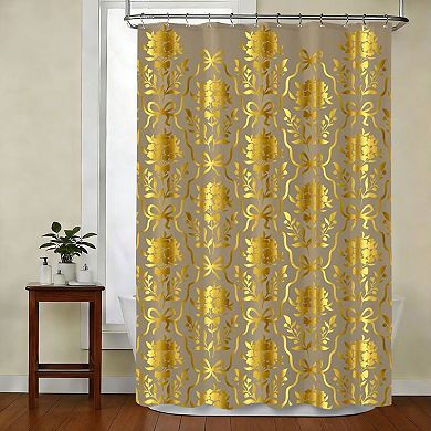 Popular Bath Floral Printed Shower Curtain