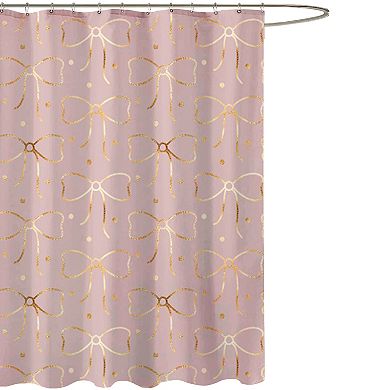 Popular Bath Polka Bows Shower Curtain