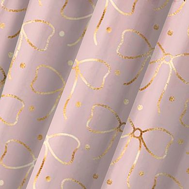 Popular Bath Polka Bows Shower Curtain