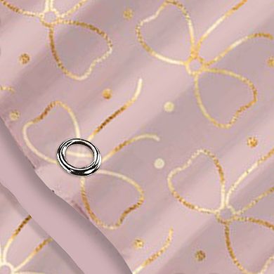 Popular Bath Polka Bows Shower Curtain