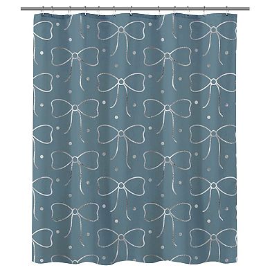 Popular Bath Polka Bows Shower Curtain