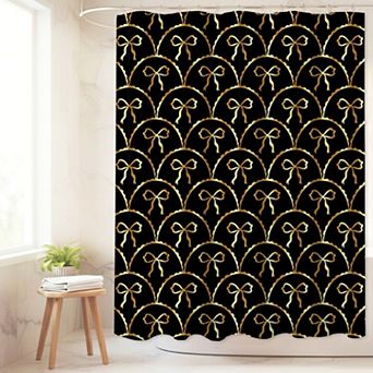 Popular Bath Bow Arches Decorative Shower Curtain
