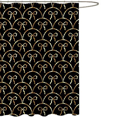 Popular Bath Bow Arches Decorative Shower Curtain