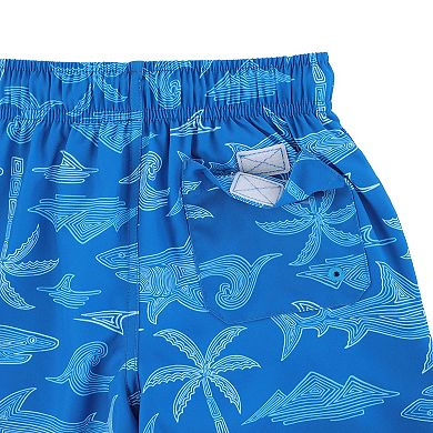 Boys 4-12 Caribbean Joe Print Swim Bottoms