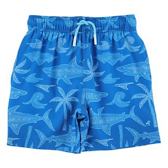 Boys 4-12 Caribbean Joe Print Swim Bottoms