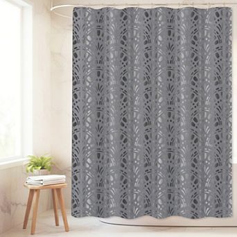 Popular Bath Scallop Design Shower Curtain