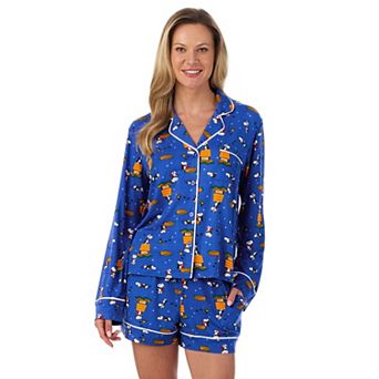 Women's Beauty Sleep Social Halloween Peanuts 2 pc Pajama Top & Pajama Shorts Set