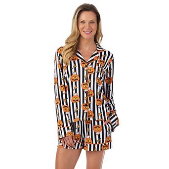Women's Beauty Sleep Social Halloween Peanuts 2 pc Pajama Top & Pajama Bottoms Set