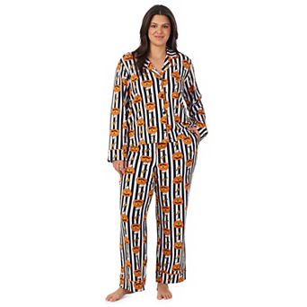 Plus Size Beauty Sleep Social Halloween Peanuts Pajama Top & Pajama Bottoms Set