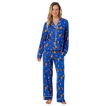 Women's Beauty Sleep Social Peanuts Halloween 2 pc Pajama Top & Pajama Bottoms Set