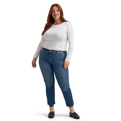 Plus Size Lee® Legendary Straight Crop Jeans