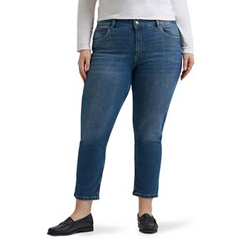 Plus Size Lee® Legendary Straight Crop Jeans