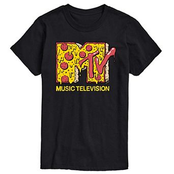 Big & Tall MTV Pizza Logo Graphic Tee