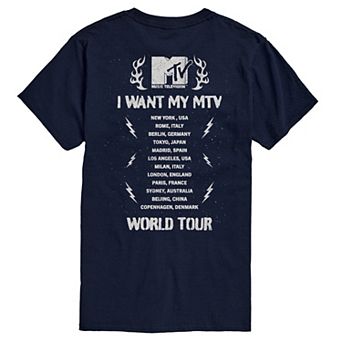 Big & Tall MTV World Tour Graphic Tee