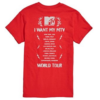 Big & Tall MTV World Tour Graphic Tee