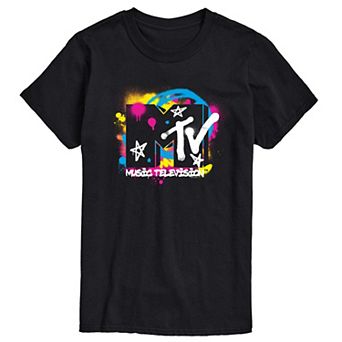 Big & Tall MTV Spray Paint Logo Graphic Tee