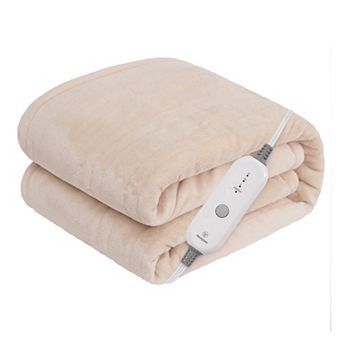 Westinghouse Heated Flannel Throw Blanket