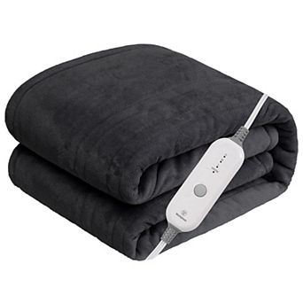 Westinghouse Heated Flannel Throw Blanket