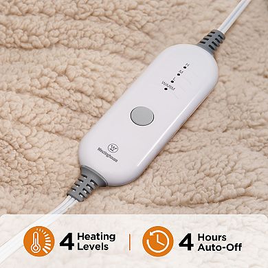 Westinghouse Heated Sherpa Throw Blanket