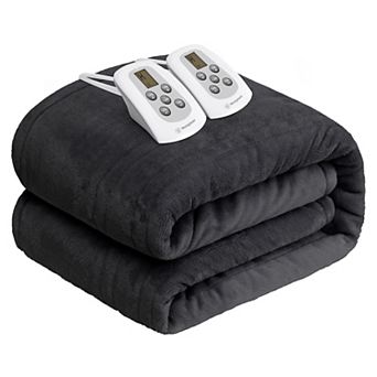 Westinghouse Heated Flannel Throw Blanket