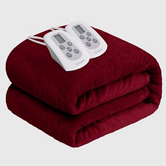 Westinghouse Heated Flannel Throw Blanket