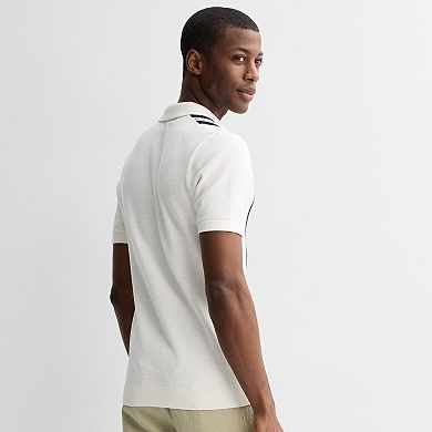 Men's Apt. 9® Short Sleeve Striped Sweater Polo