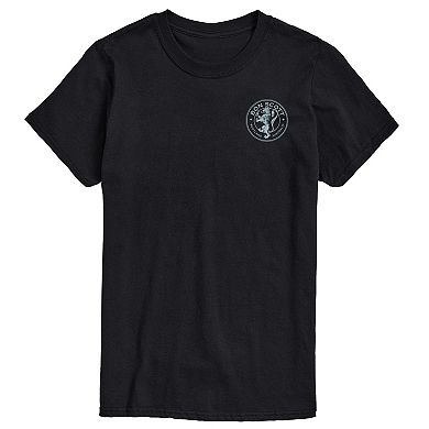Men's Bon Scott Collage Oversized Distressed Graphic Tee