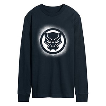 Men's Black Panther Long Sleeve Graphic Tee