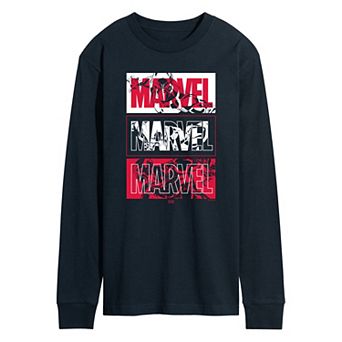 Men's Marvel Black Panther Logo Long Sleeve Graphic Tee