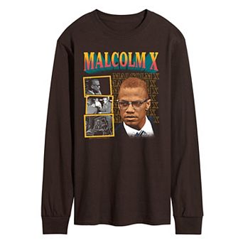 Men's Malcolm X Grid Long Sleeve Graphic Tee