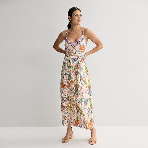 Женские платья Maison Women's Maison Tara Floral Ruffle Skirt Maxi Dress